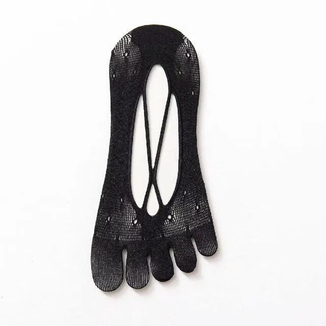 1 Pair Women's Breathable Ultrathin Five-finger Low Cut Invisible Sling Socks