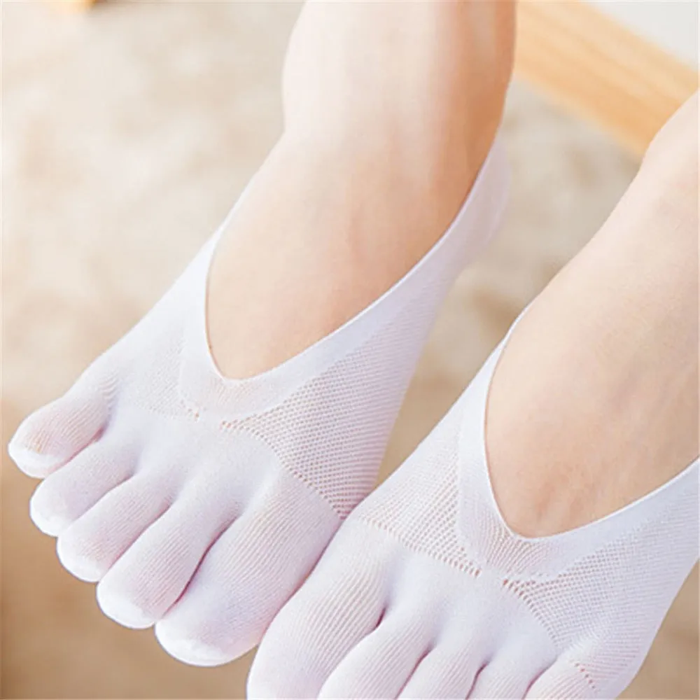 1 Pair Women's Breathable Ultrathin Five-finger Low Cut Invisible Sling Socks