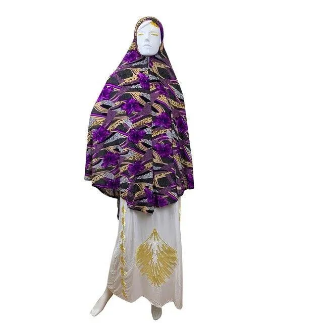 106cm X156cm colorful Saudi Arabic Muslim Women's Prayer Scarf Scarves