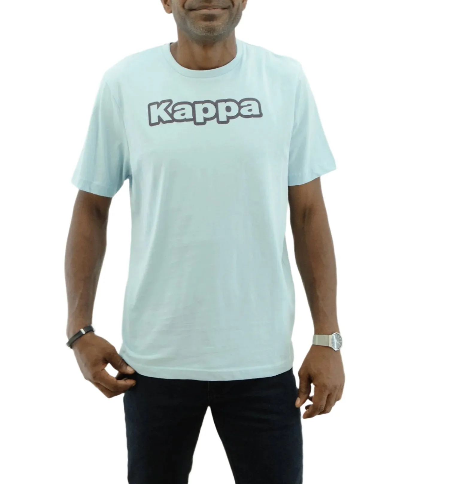 32198CW121, Kappa, Artur - Men T-Shirt - Baby Blue