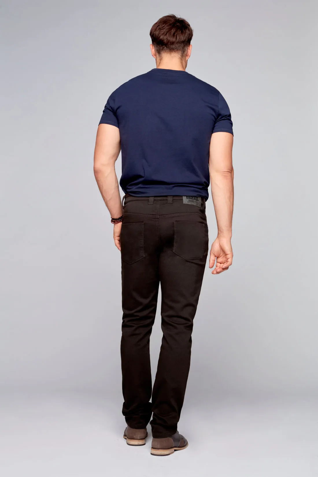 5 Pocket Straight Fit French Terry - Brown