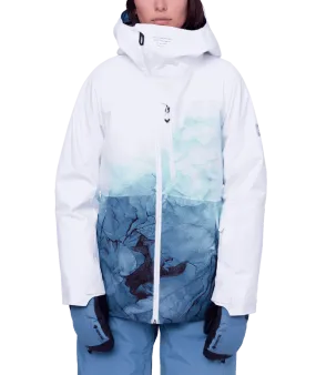 686 Women's Hydra Insulated Snowboard Jacket White Orion Blue Cloudbreak 2024