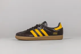 Adidas Samba OG Dark Brown & Preloved Yellow – Iconic Retro Sneakers with Stylish Colorway