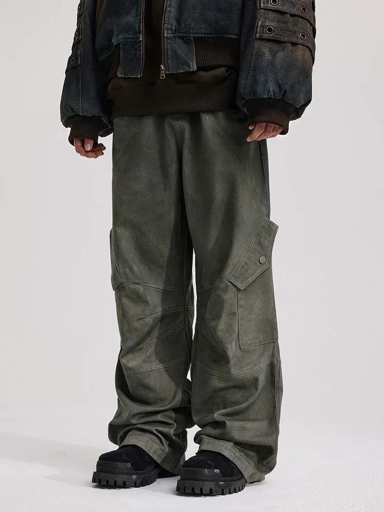 ANTIDOTE spray color pocket scimitar pants