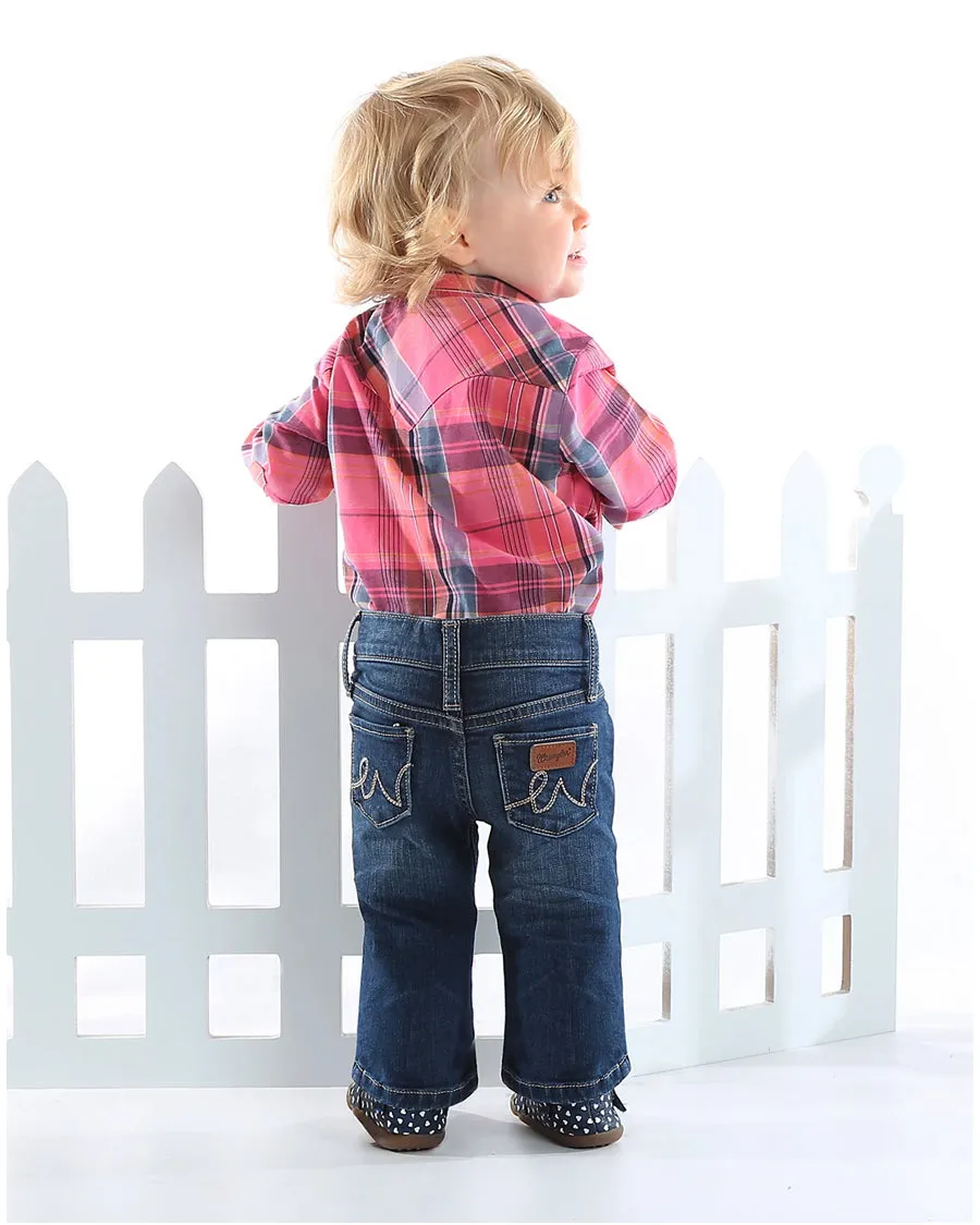 Baby Girls' Western 5 Pocket Jeans