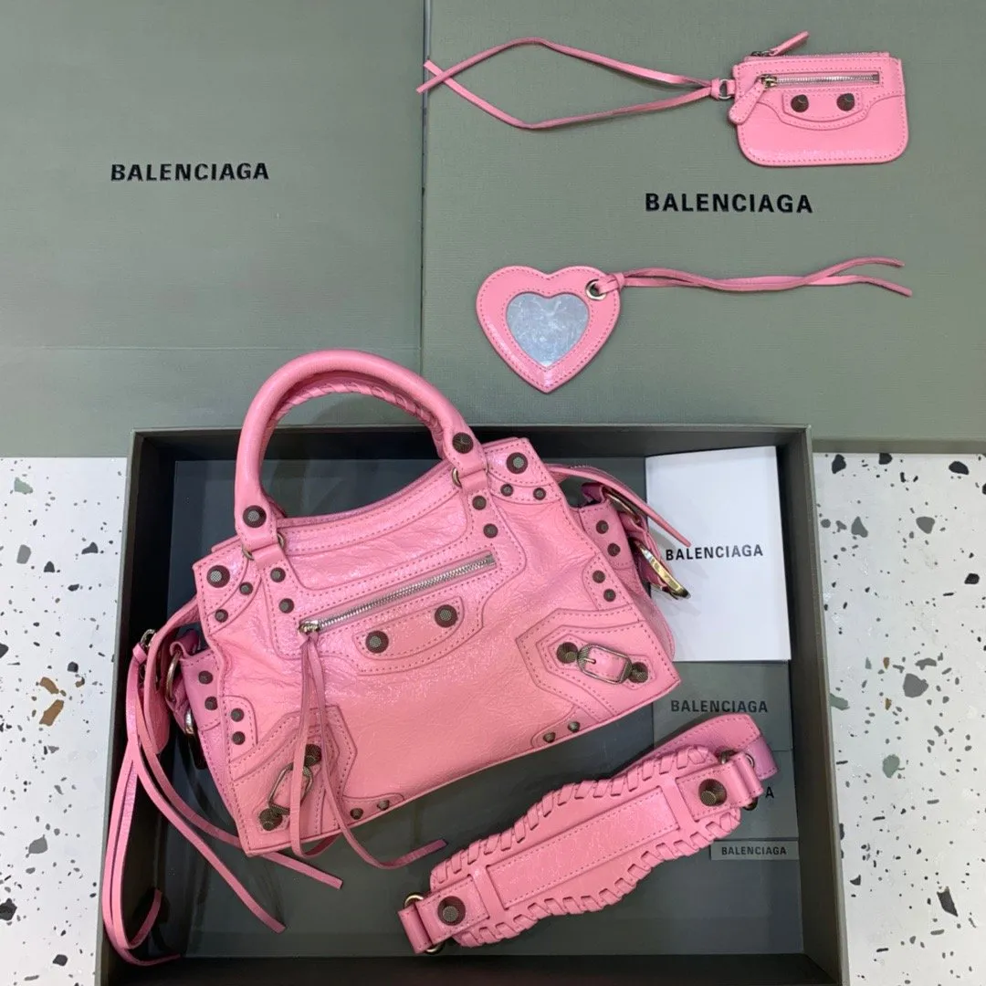 Balen Neo Cagole XS Handbag In Pink, For Women,  Bags 10.2in/26cm 700940210B05812