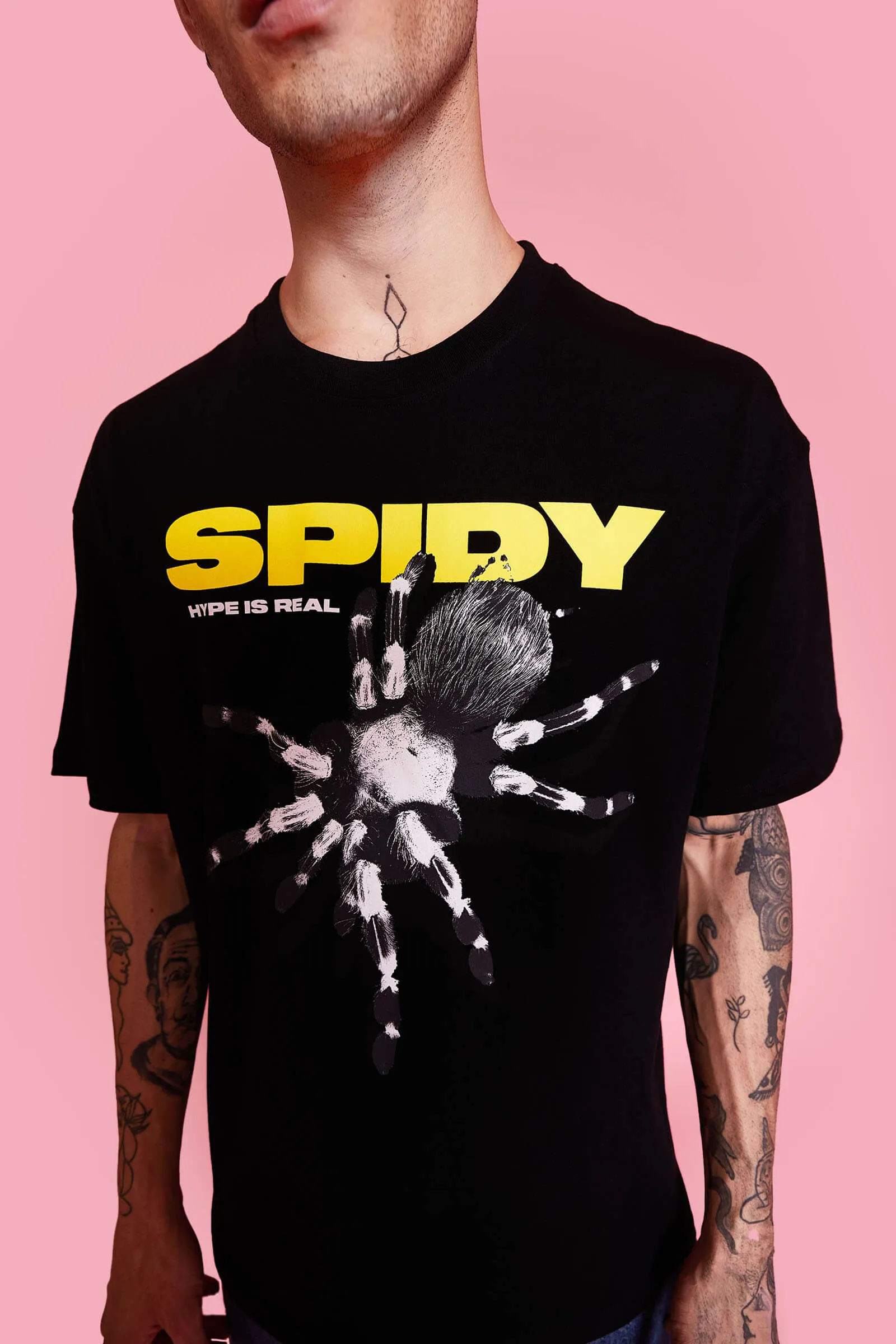 Black Spidy Oversized T-Shirt