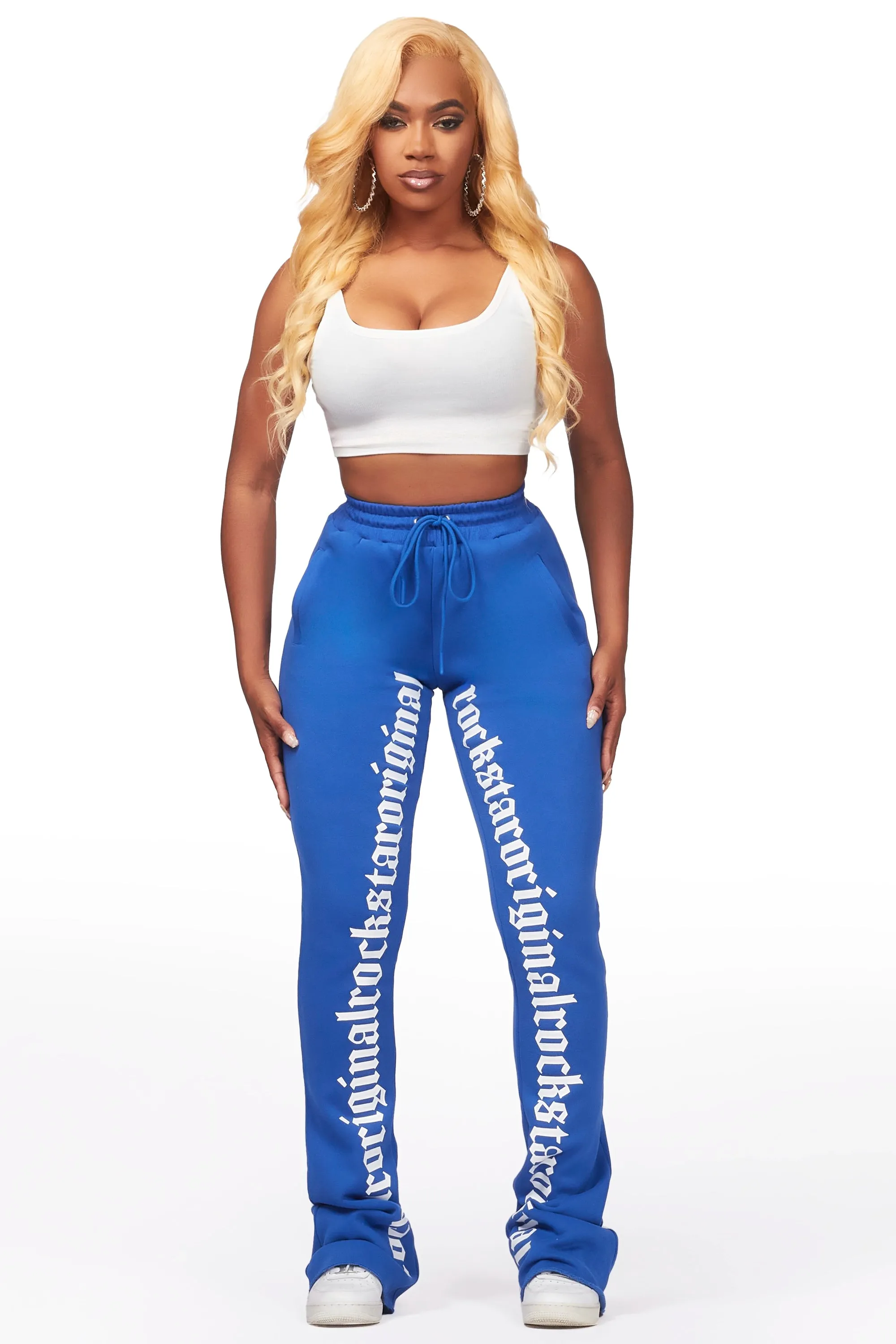 Blakely Royal Blue Super Stacked Pant