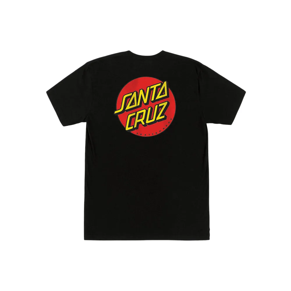 Classic Dot Chest S/S Lightweight T-Shirt (Black)