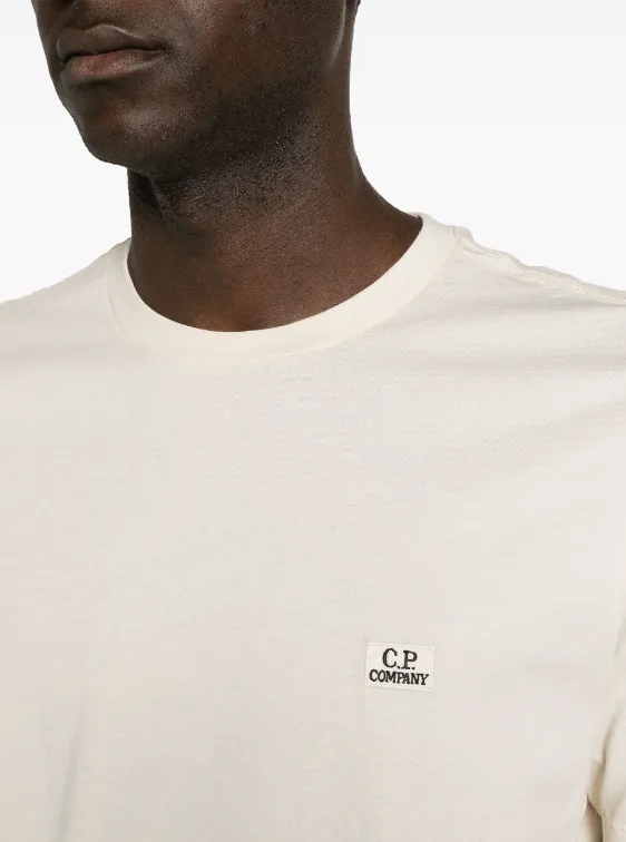 C.P. Company 30/1 Jersey Embroidered Logo T-shirt