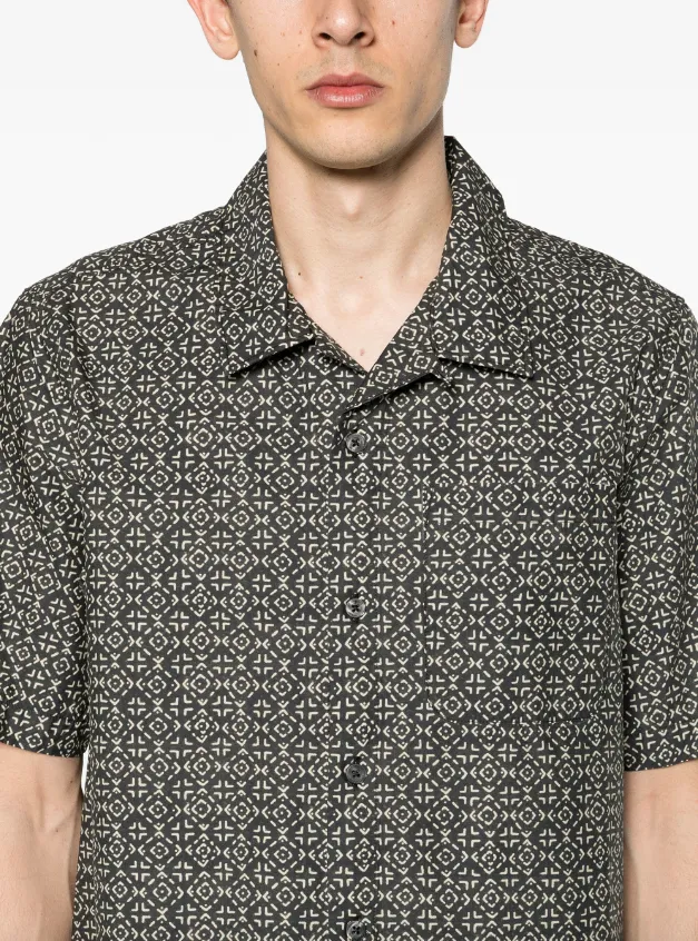 C.P. Company baja-print cotton shirt