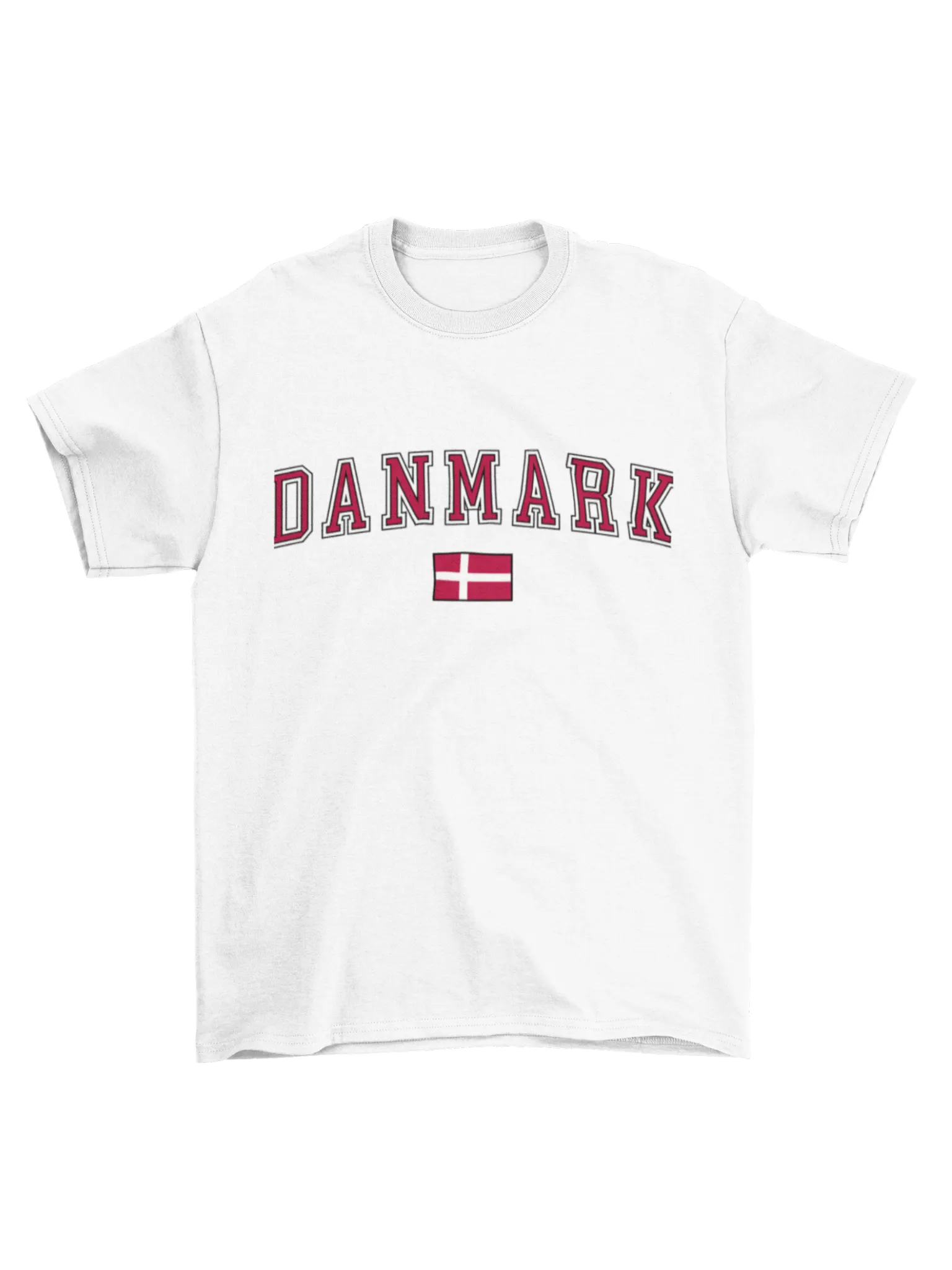 DANMARK T-SHIRT - HVID