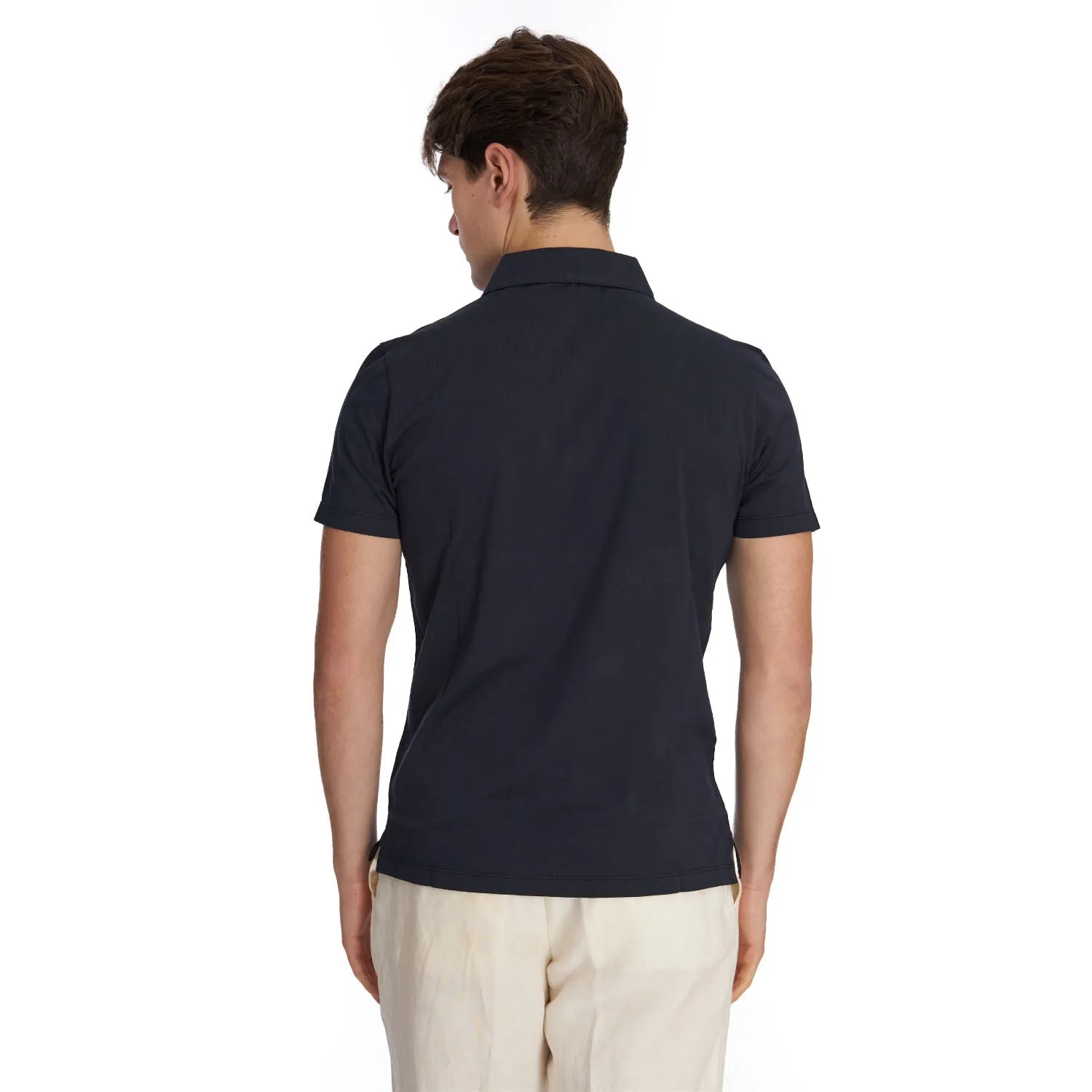 DARK BLUE SHORT SLEEVE POLO SHIRT