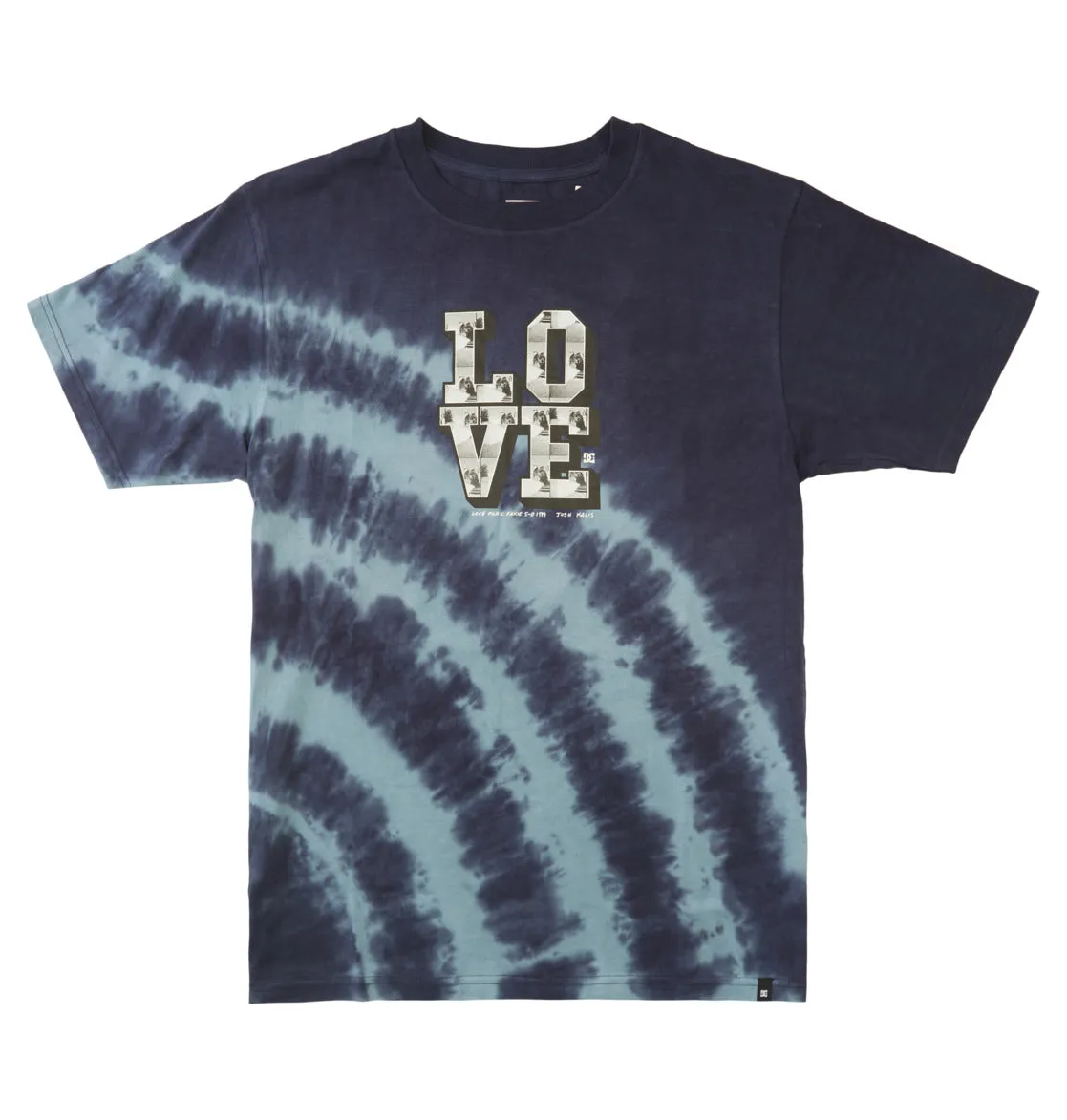 Dc Shoes Blabac x Kalis Love Park Kalis Heritage T-shirt - Navy Blazer Spiral Tie Dye