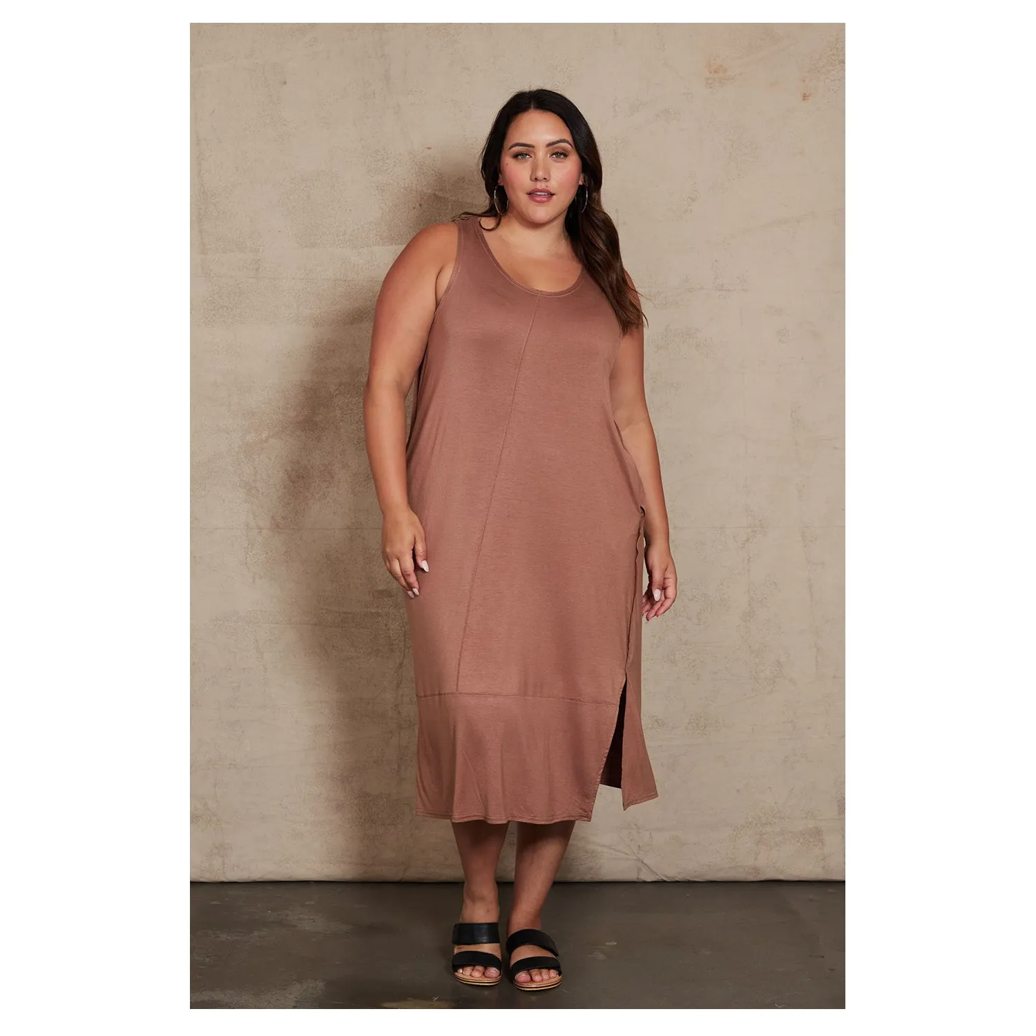 Dress Zinnia Tank Dress - Mocha