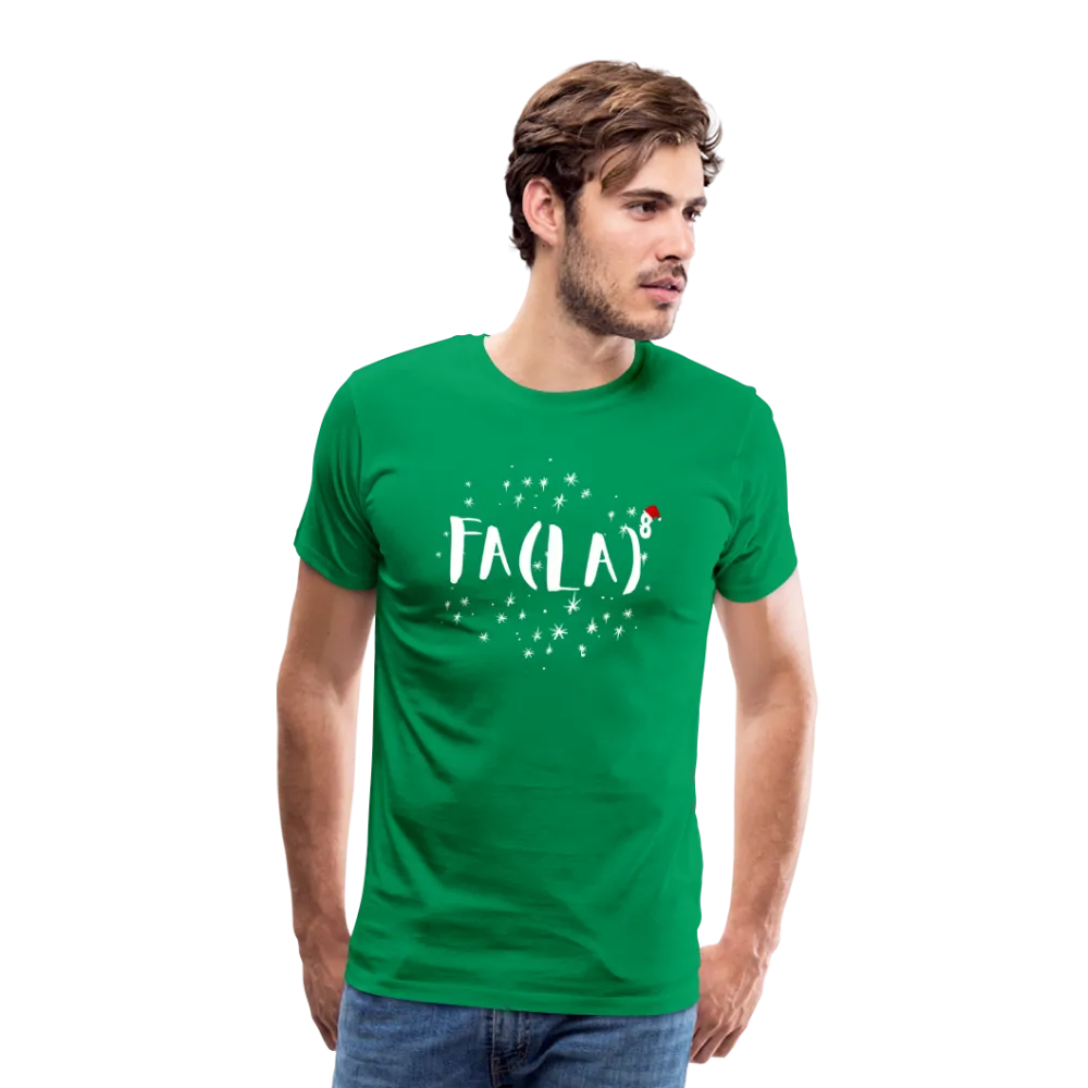 Fa-la-la-la-larious Holiday Tee: Premium Mens Math Whiz Edition