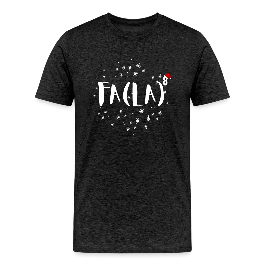 Fa-la-la-la-larious Holiday Tee: Premium Mens Math Whiz Edition