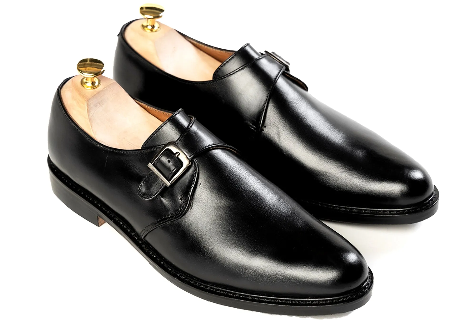 Grand Single Monkstrap - Black Noir