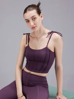 Grape Knot-It Corset Top