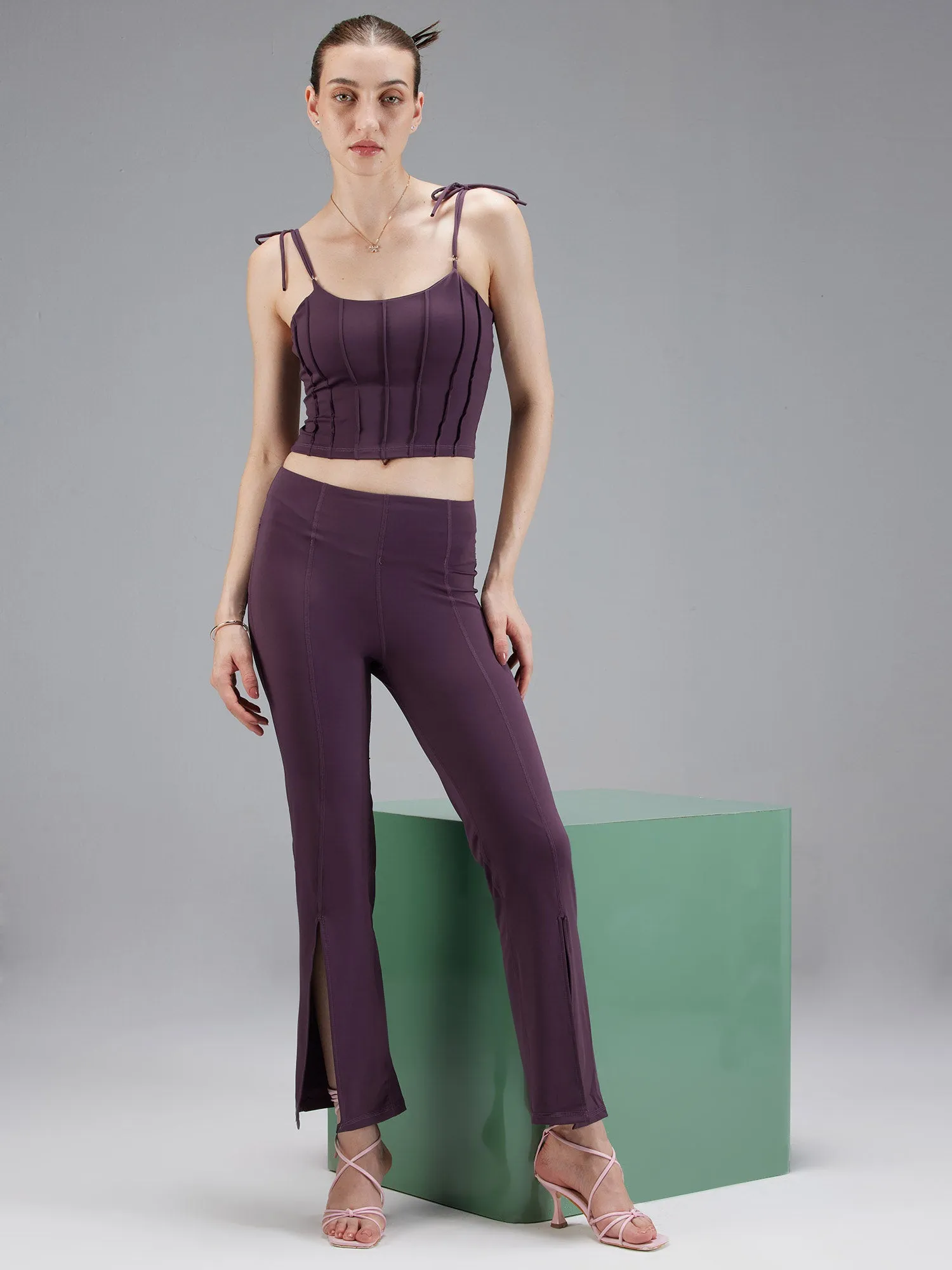 Grape Knot-It Corset Top