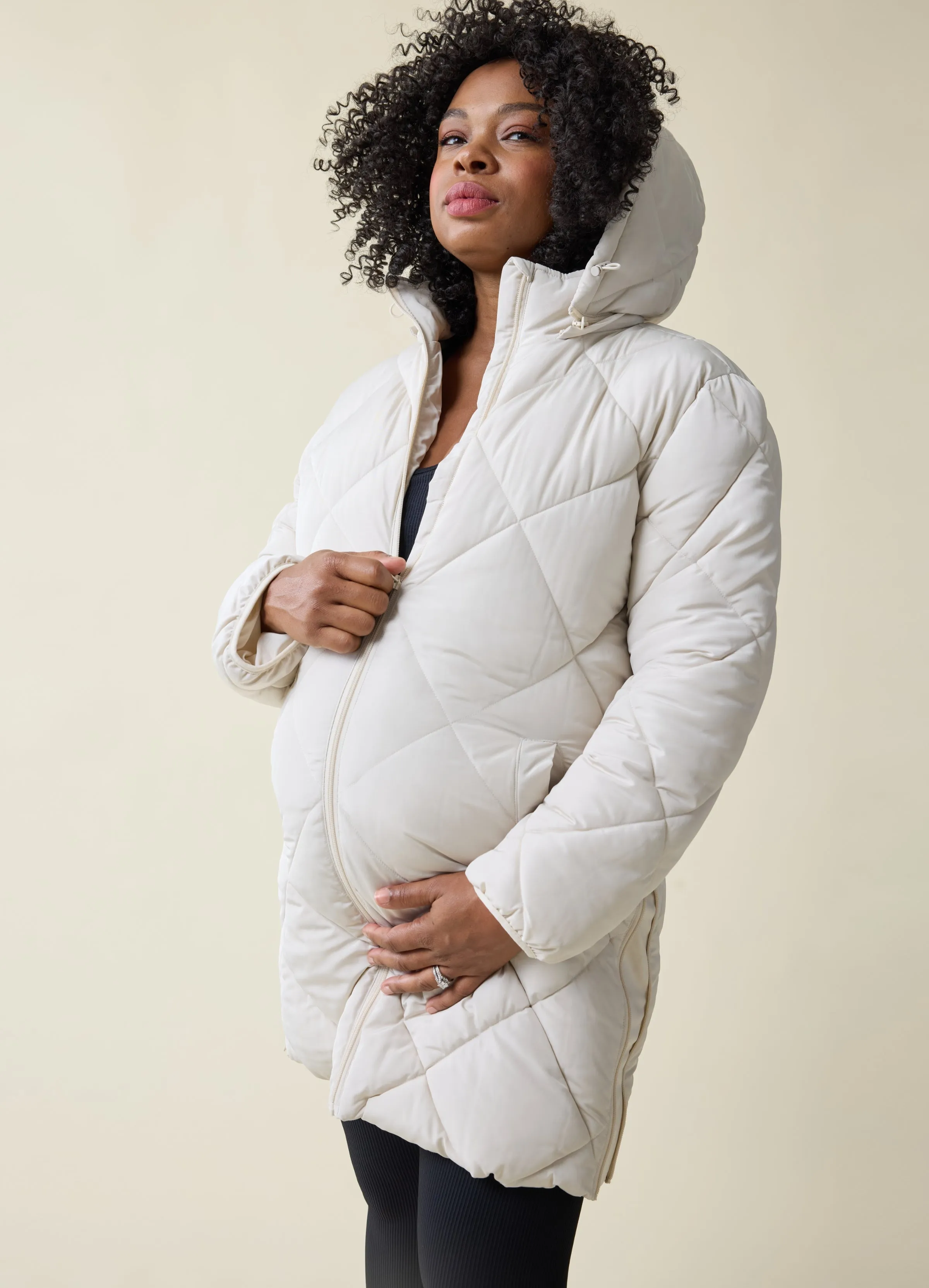 Grow With You Hooded Maternity Parka