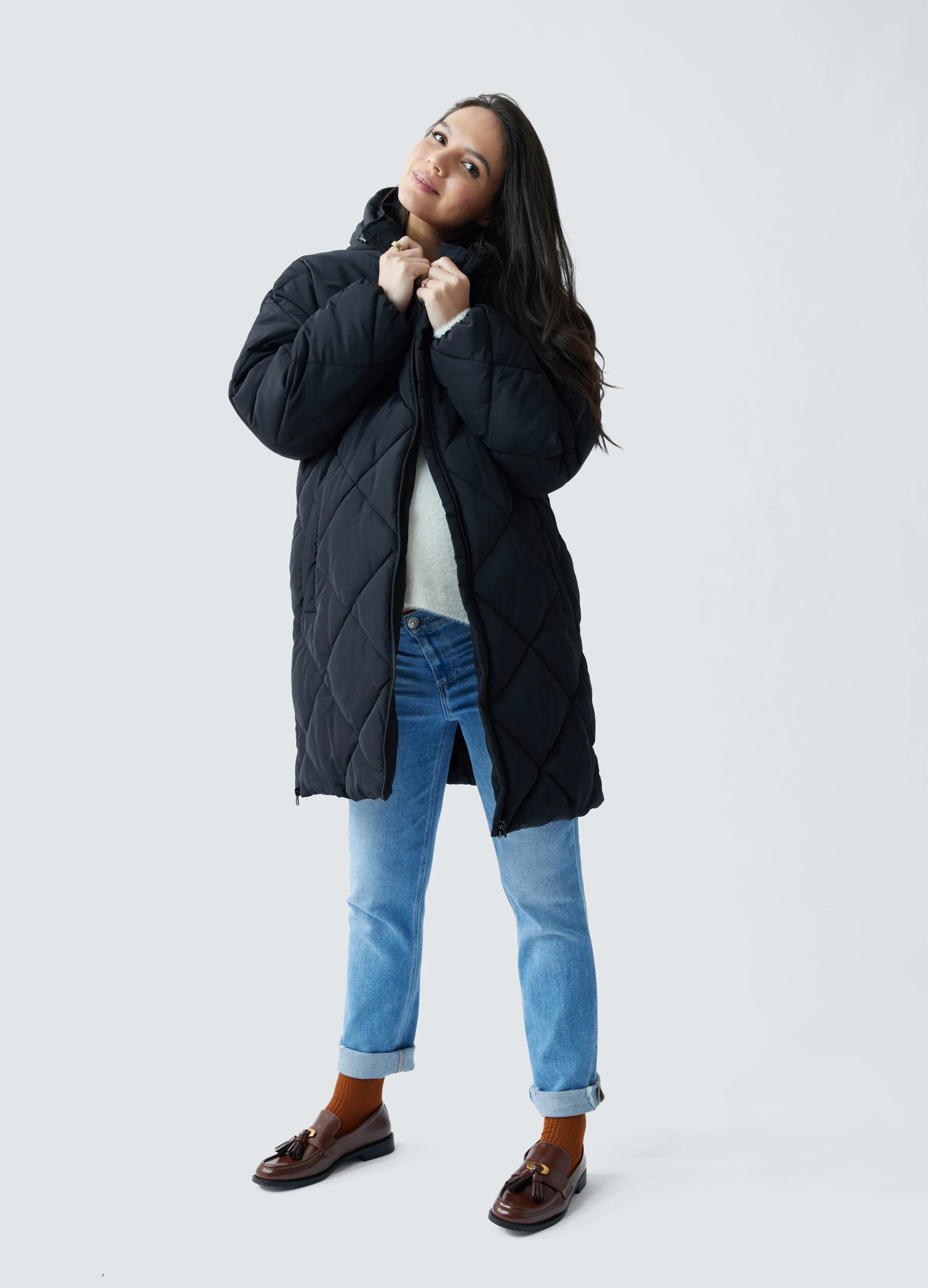 Grow With You Hooded Maternity Parka