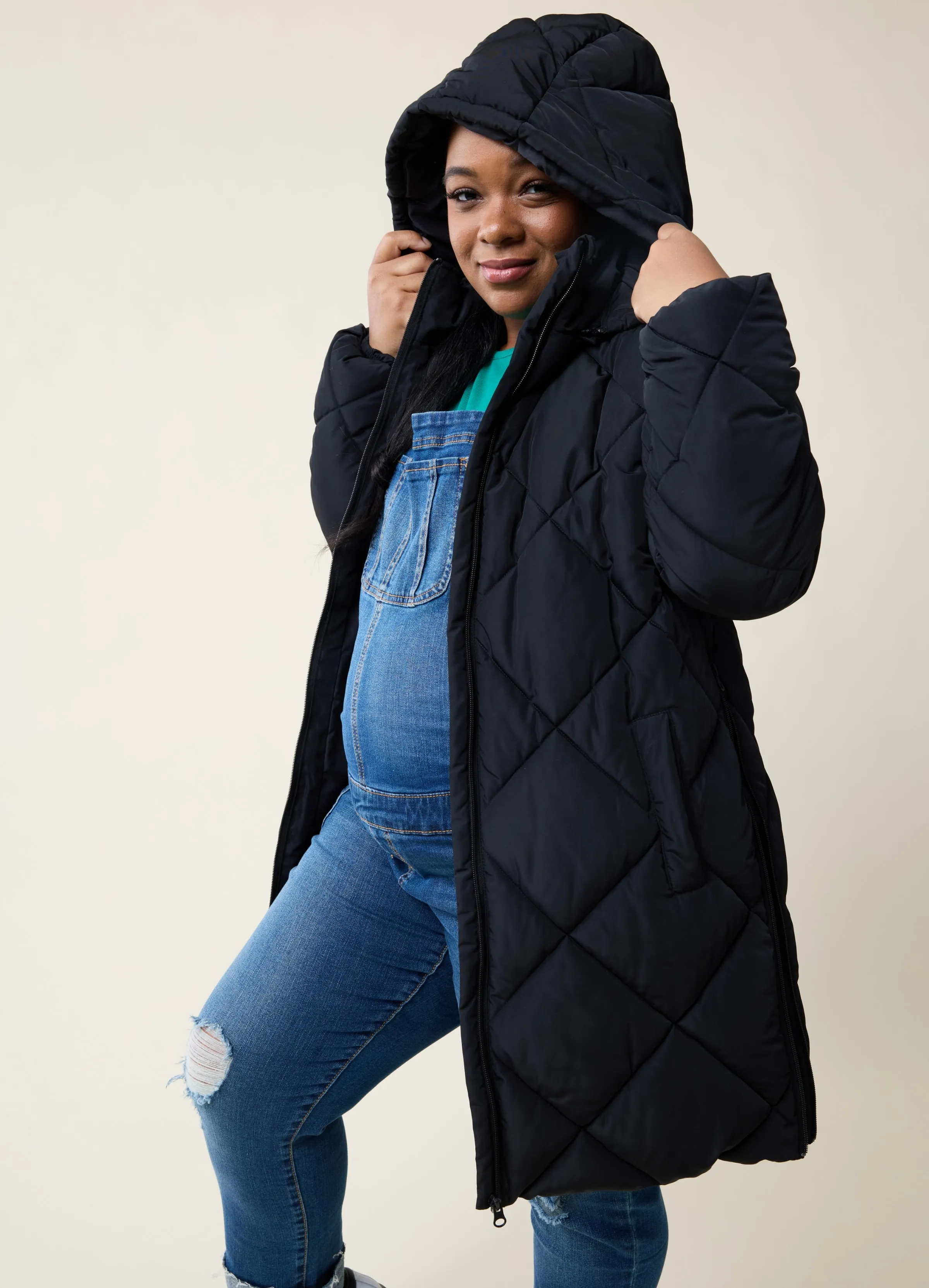 Grow With You Hooded Maternity Parka