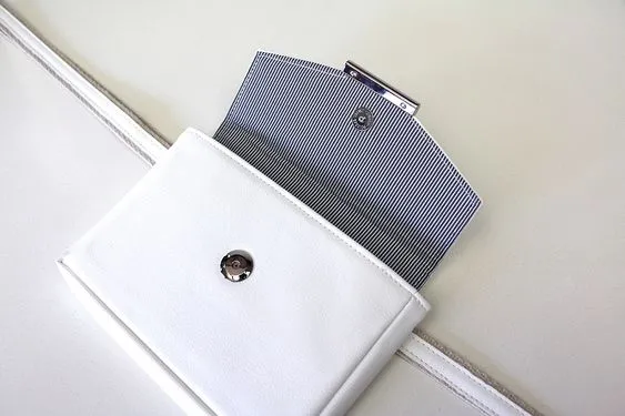 HFS Convertible Belt Bag - White Vegan Leather