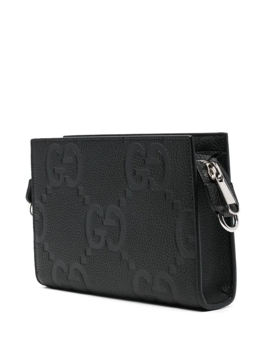 JUMBO GG LEATHER SHOULDER BAG