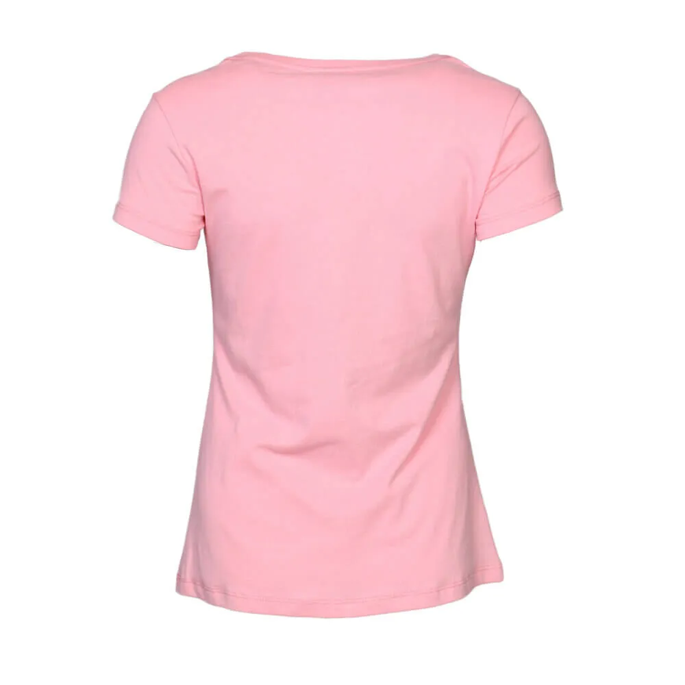 Kumin Women Cotton Pink T-Shirt