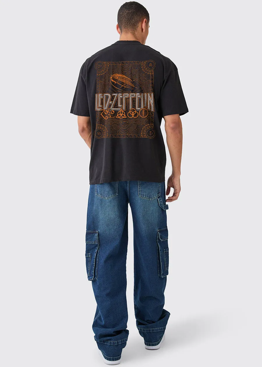 Led-Zeppelin Men Oversized Printed T-Shirt