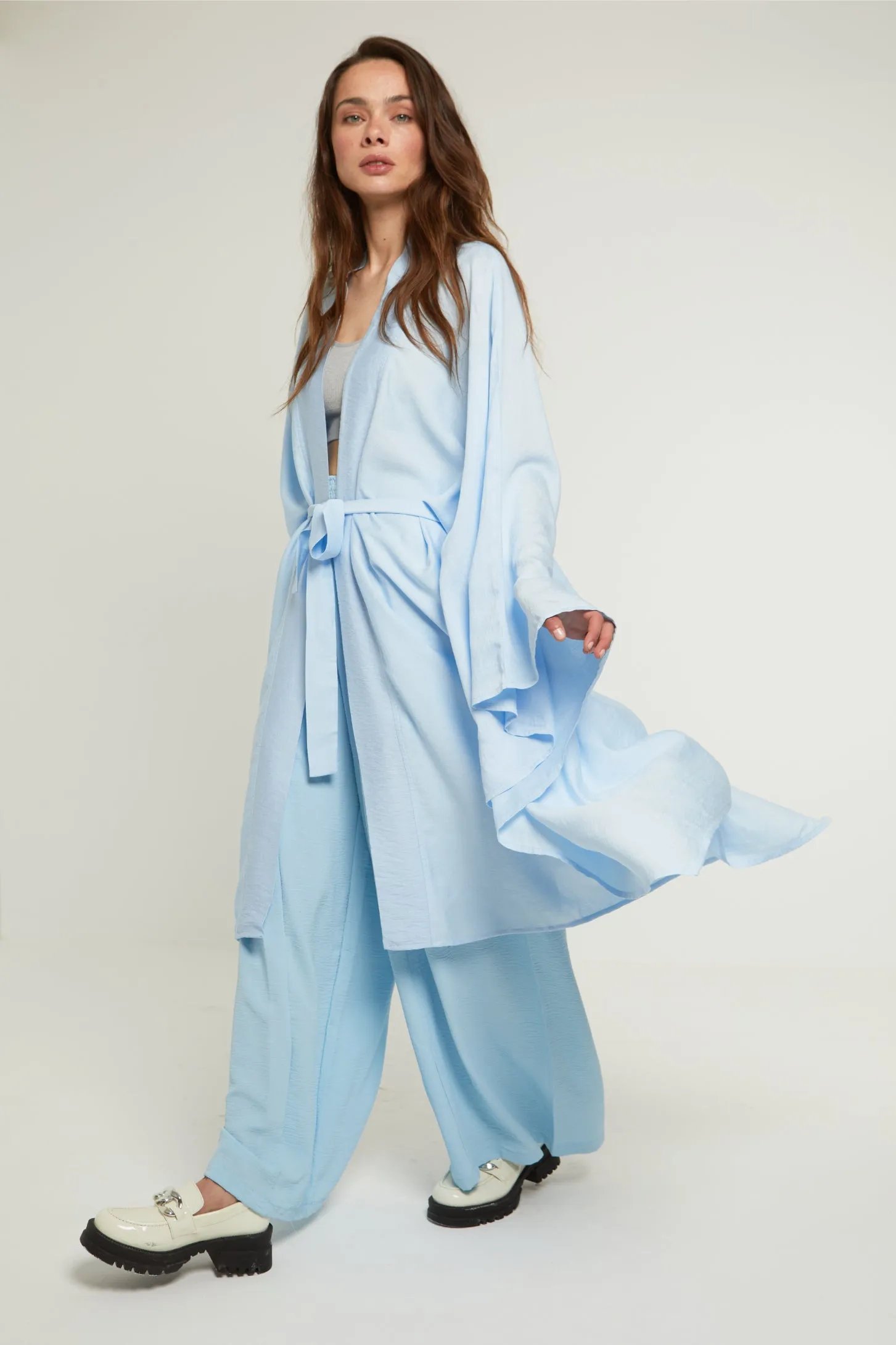 LET IT BE SHEER KAFTAN - BLUE