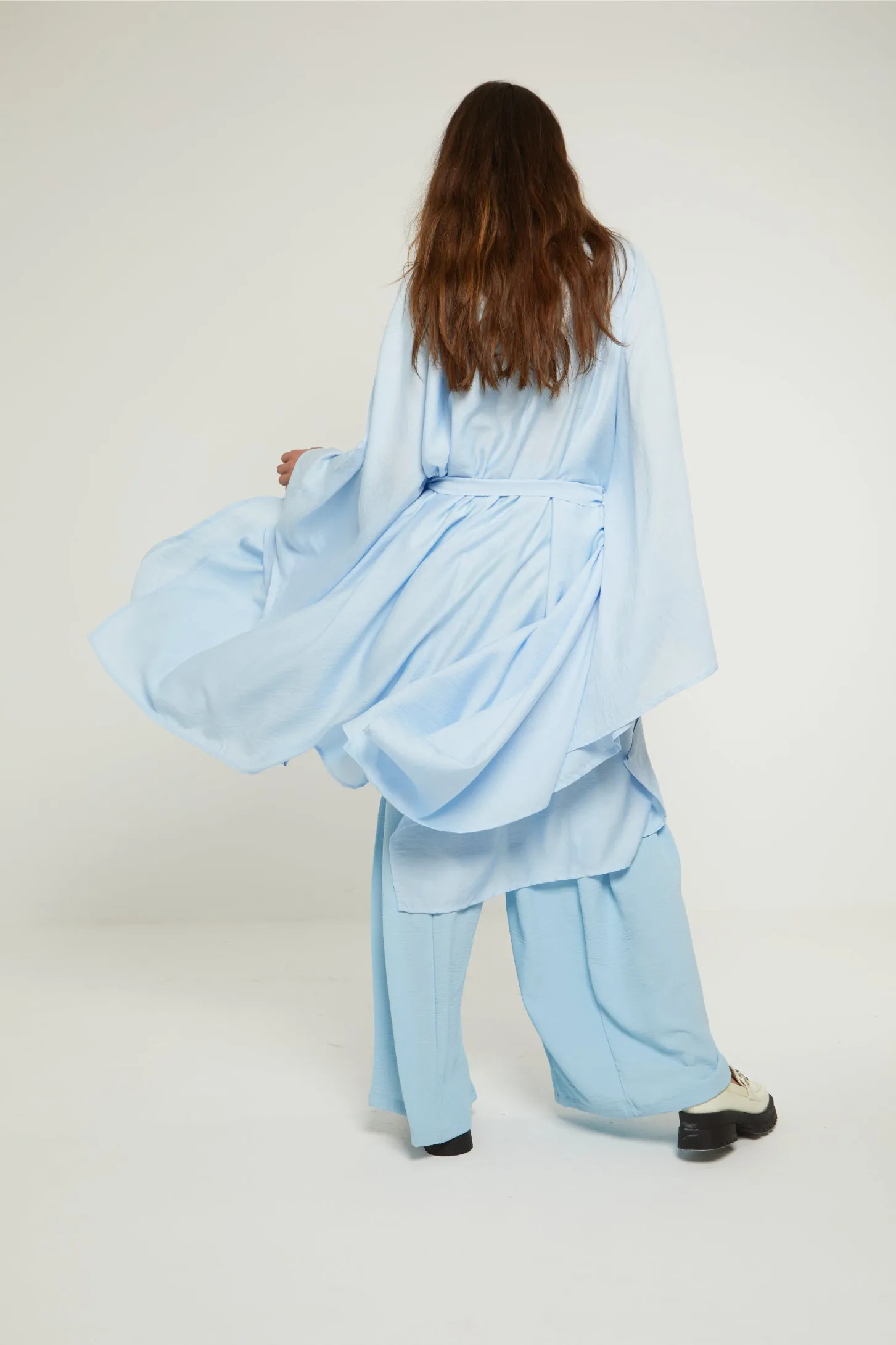 LET IT BE SHEER KAFTAN - BLUE