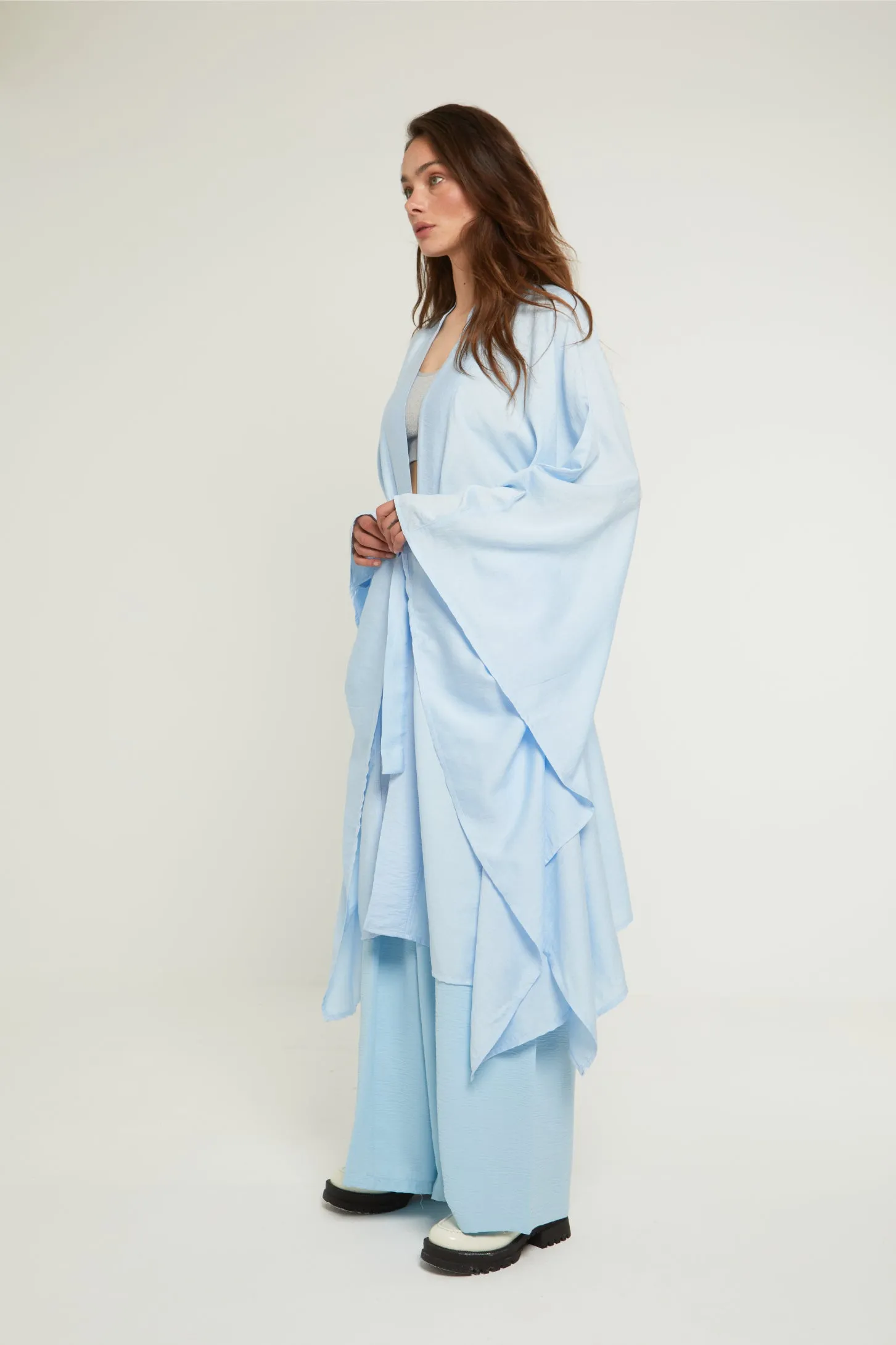 LET IT BE SHEER KAFTAN - BLUE