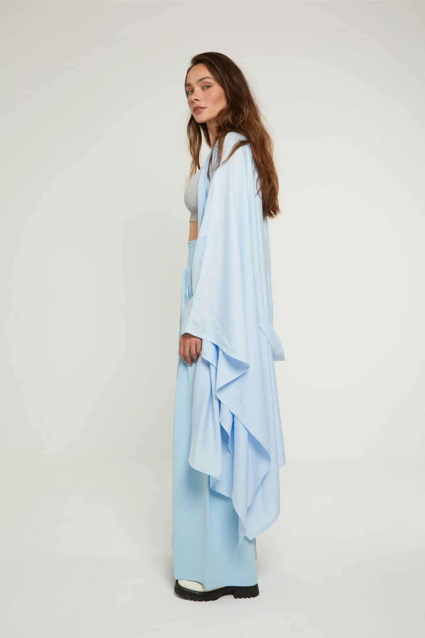 LET IT BE SHEER KAFTAN - BLUE