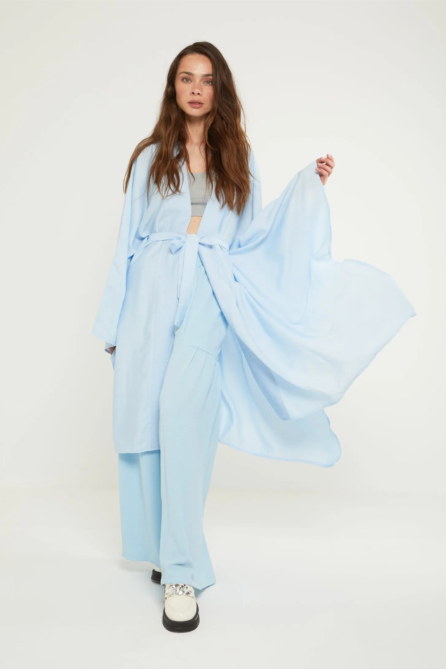 LET IT BE SHEER KAFTAN - BLUE