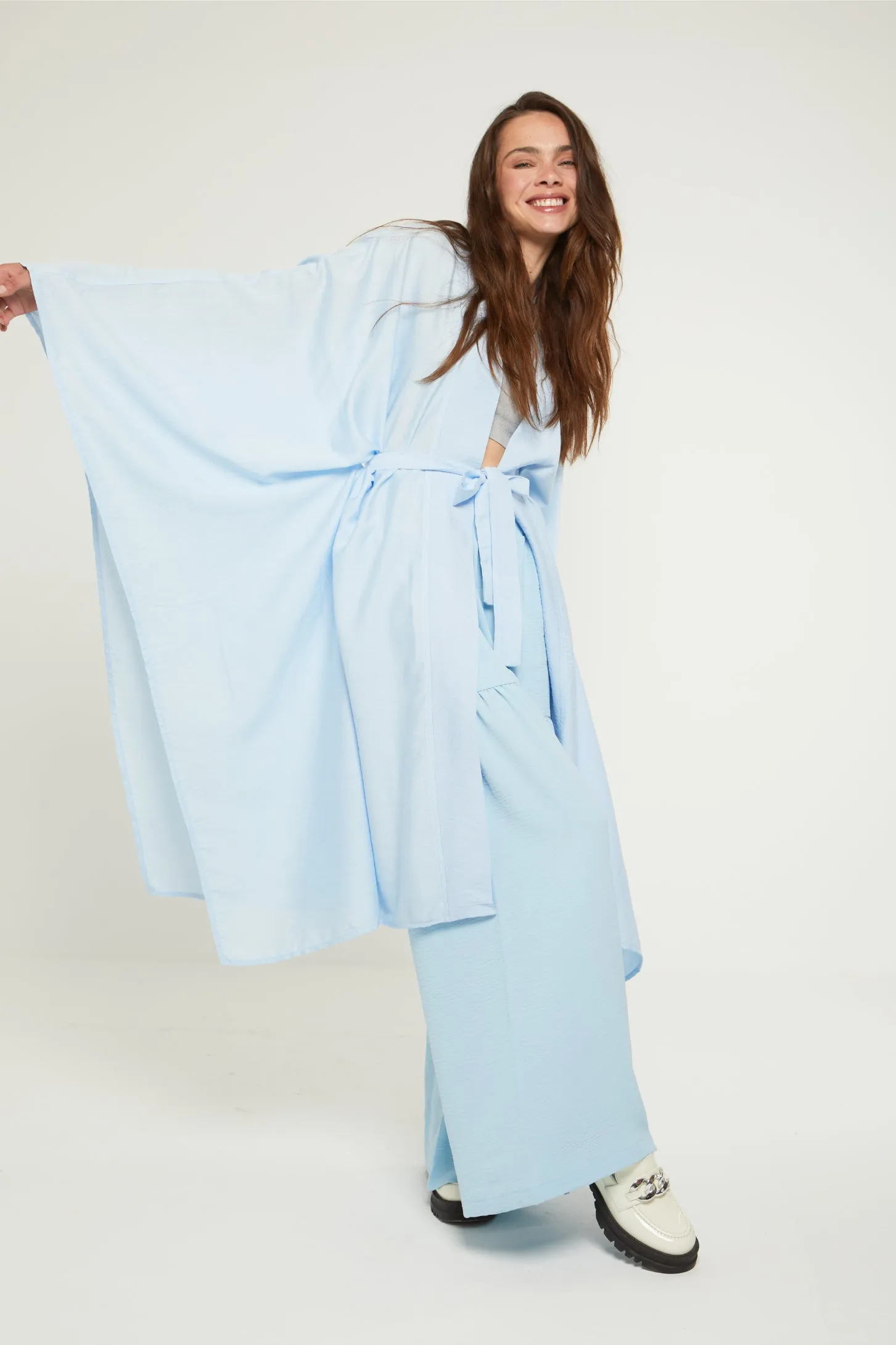 LET IT BE SHEER KAFTAN - BLUE