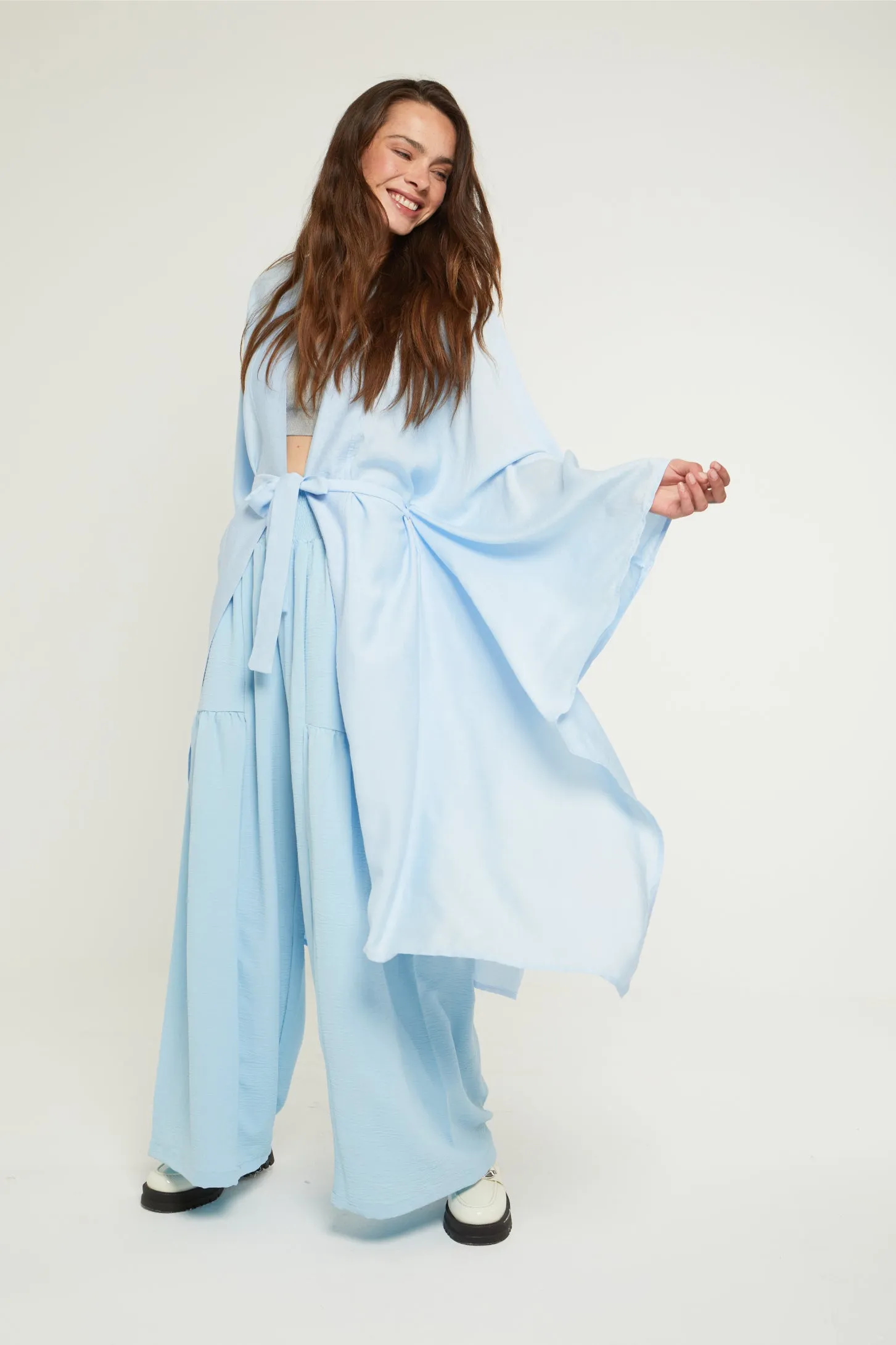 LET IT BE SHEER KAFTAN - BLUE