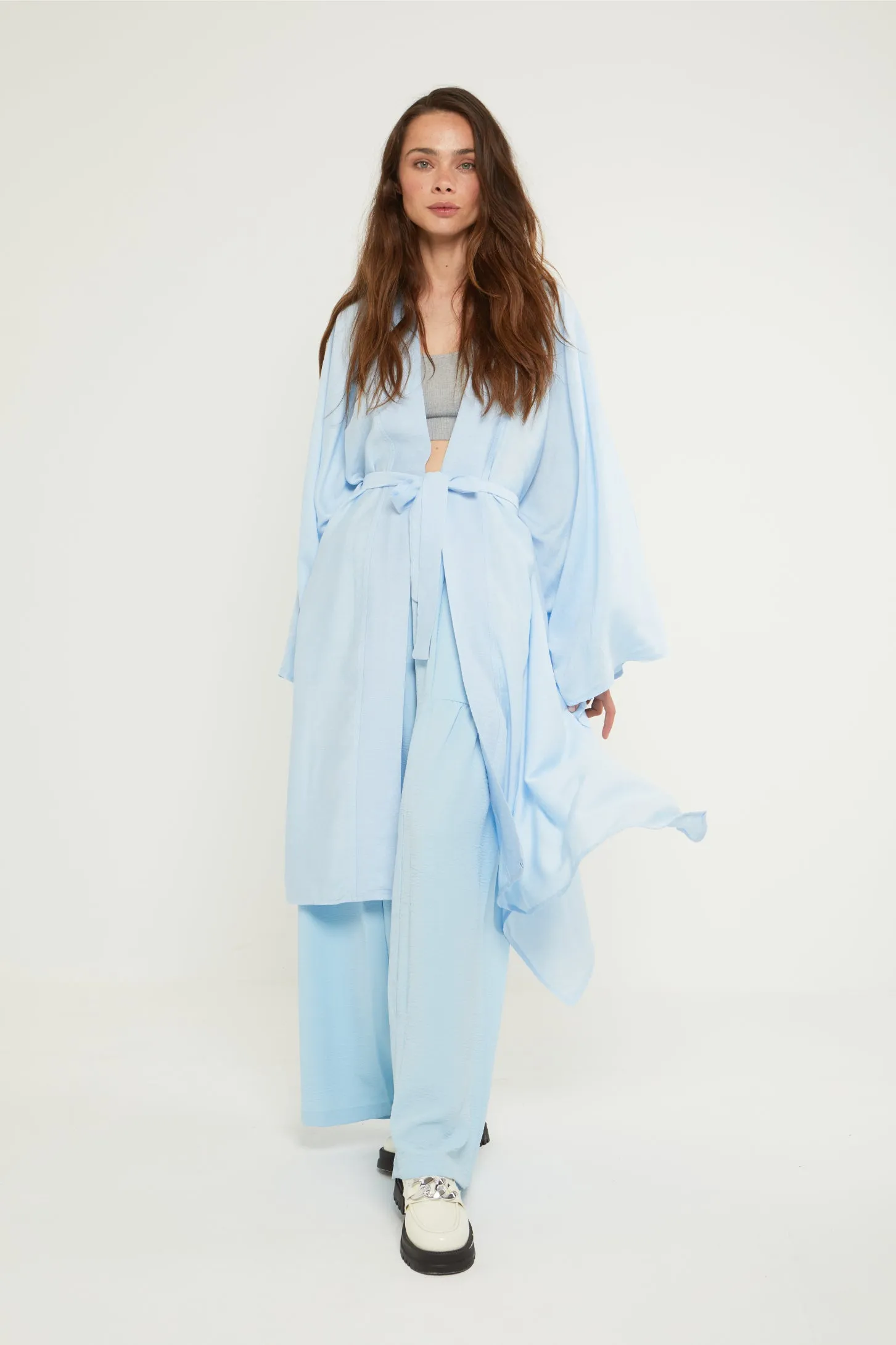 LET IT BE SHEER KAFTAN - BLUE