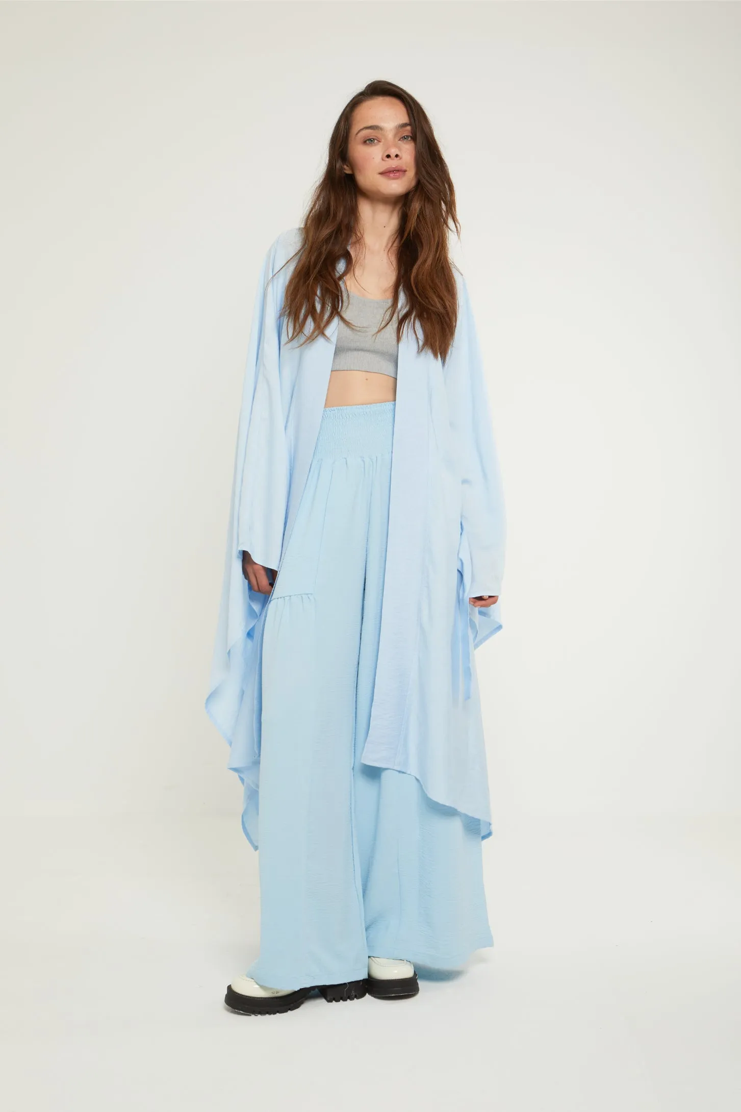 LET IT BE SHEER KAFTAN - BLUE