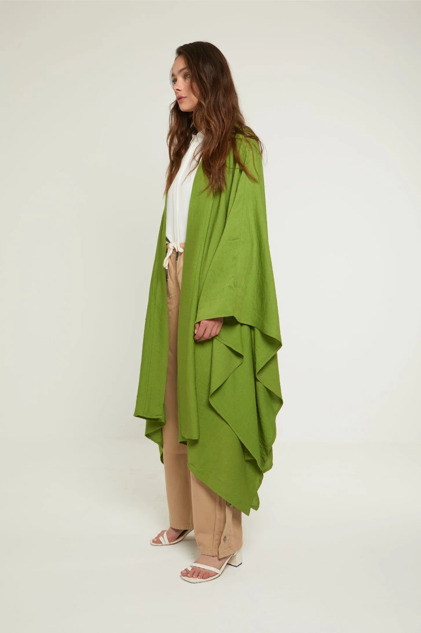 LET IT BE SHEER KAFTAN - GREEN