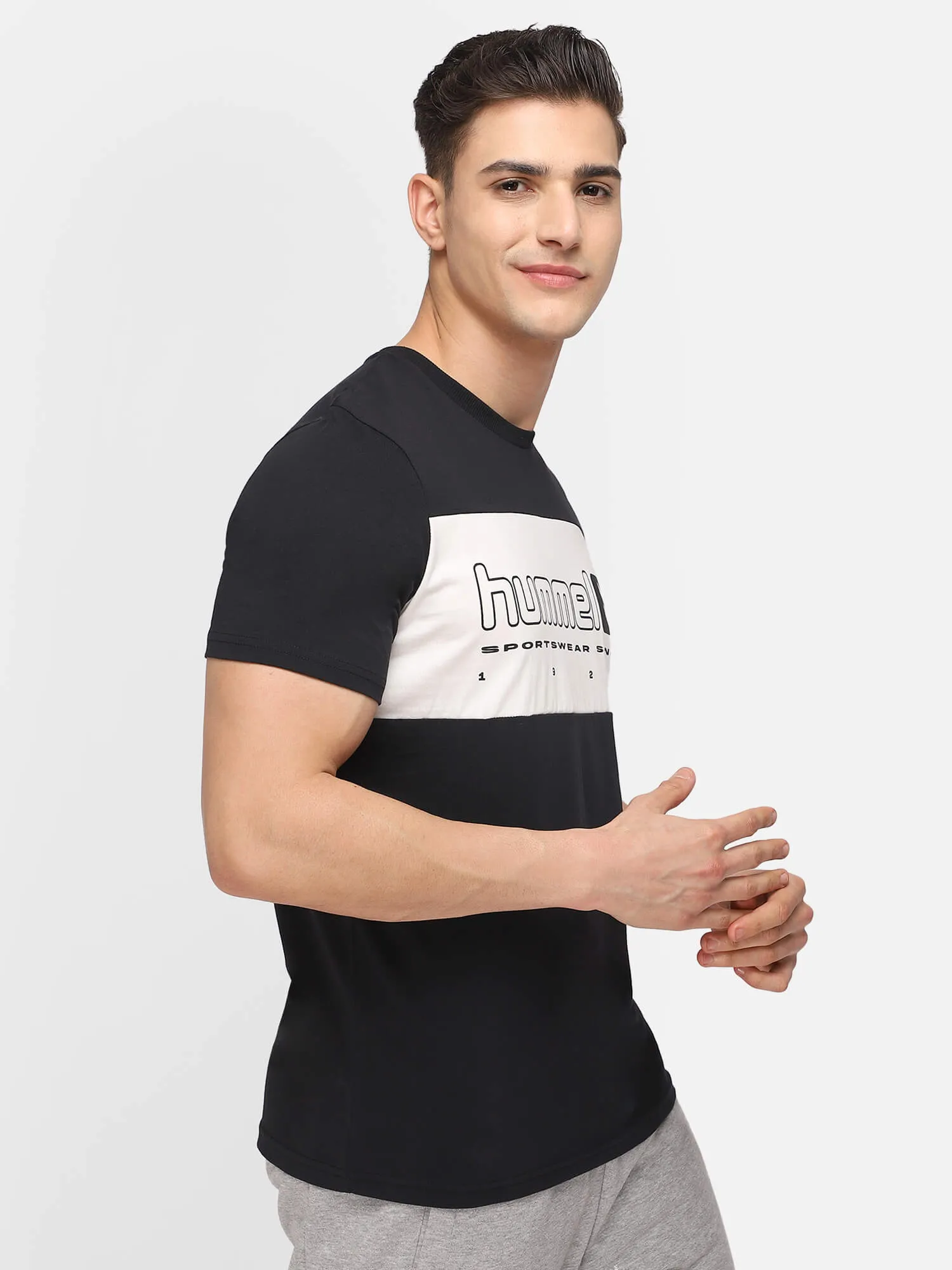 Lgc Musa Men Cotton Black T-Shirt