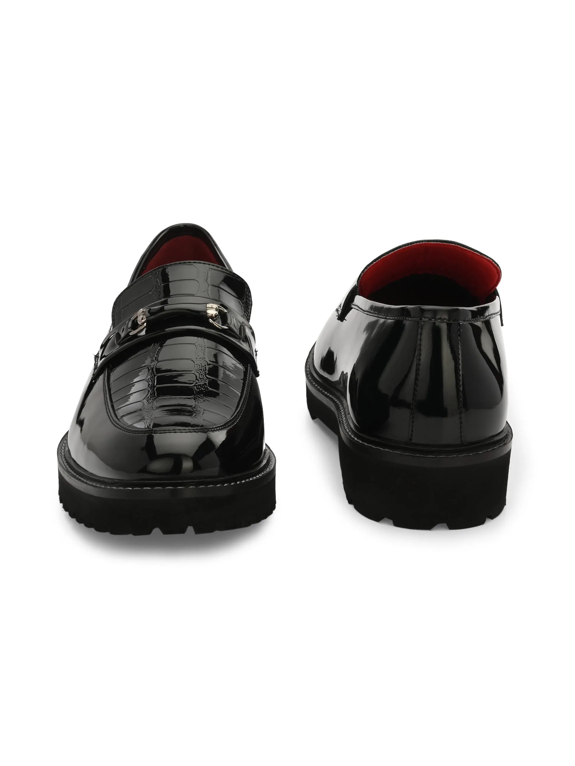 Lisboa Black Chunky Loafers