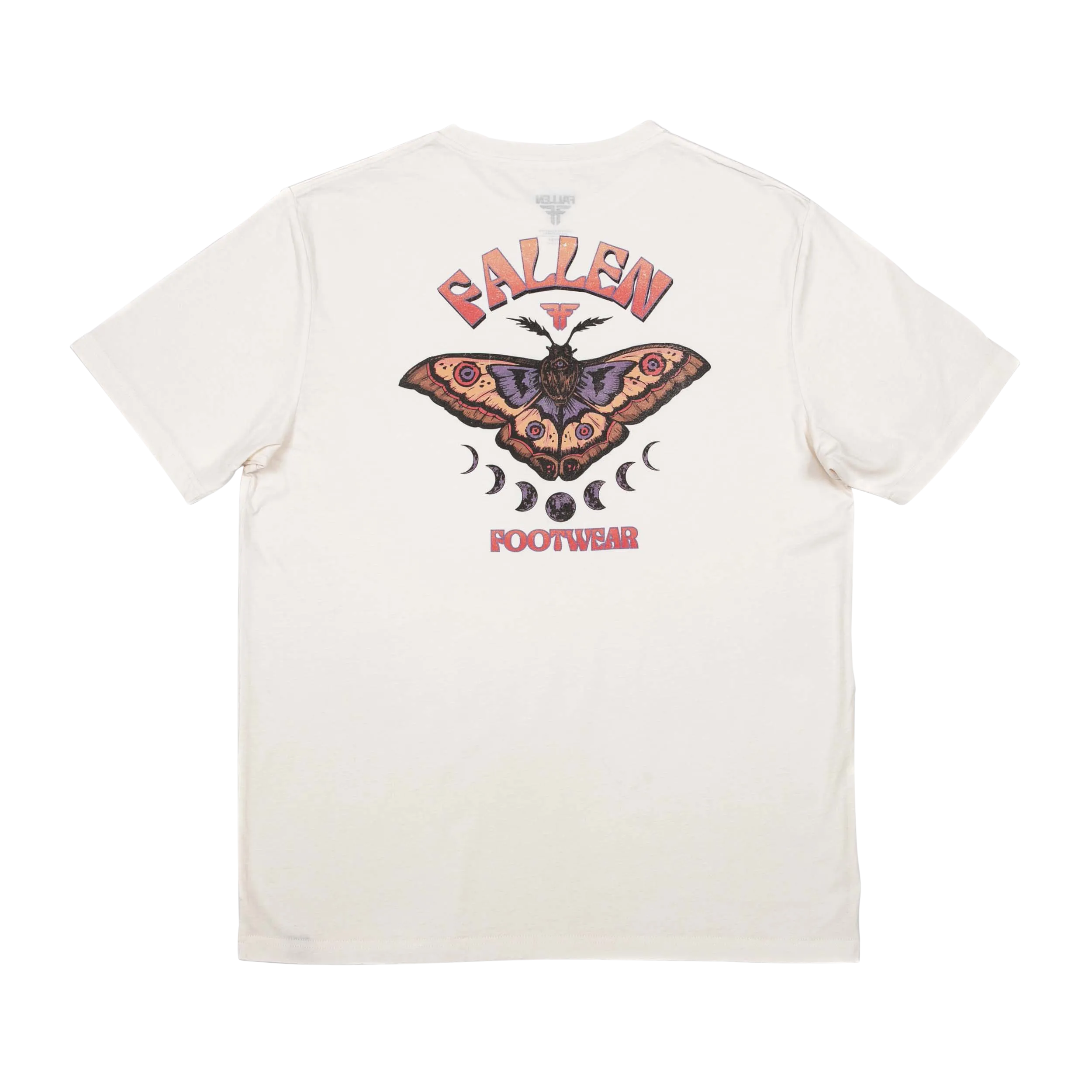 LUNAR MOTH TEE OFF WHITE/ORANGE