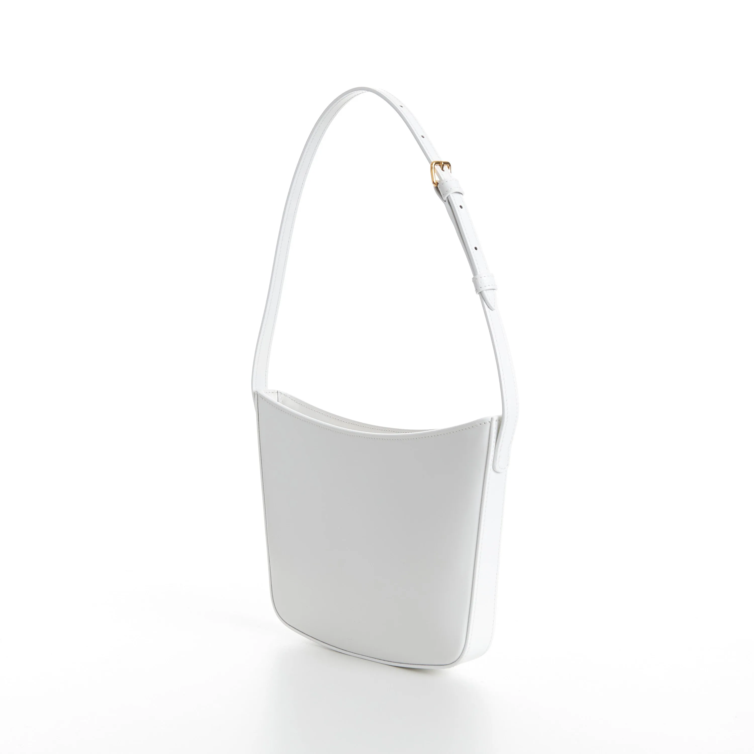 Medium Celine Croque Bag - Arctic White Shiny Calfskin