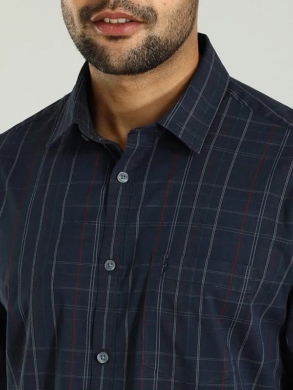 Men Checked Full Sleeve Cotton Blend Shirt