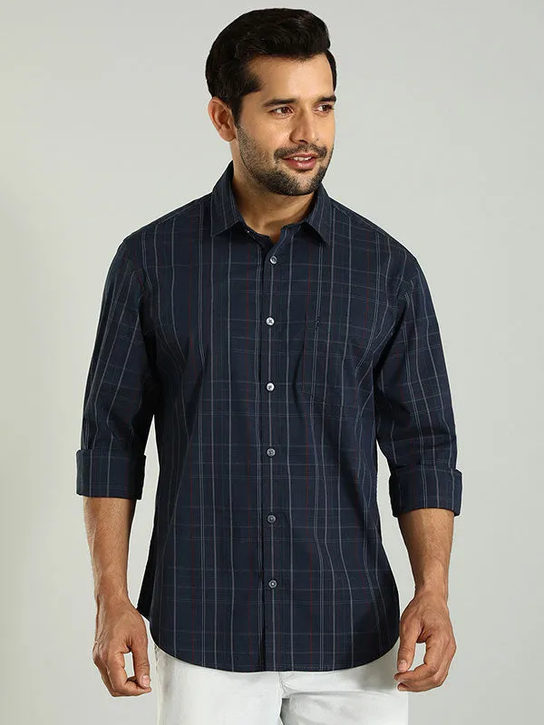 Men Checked Full Sleeve Cotton Blend Shirt