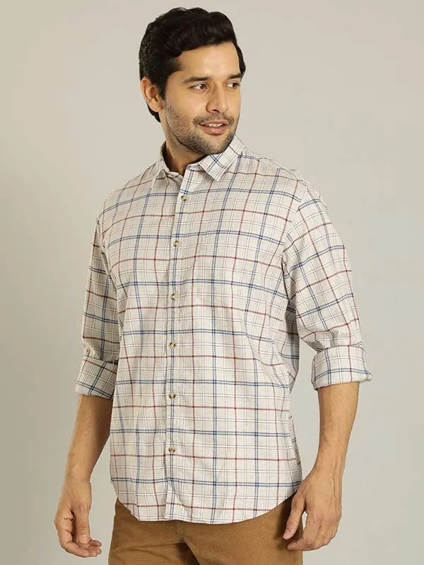 Men Checked Full Sleeve Cotton Shirt