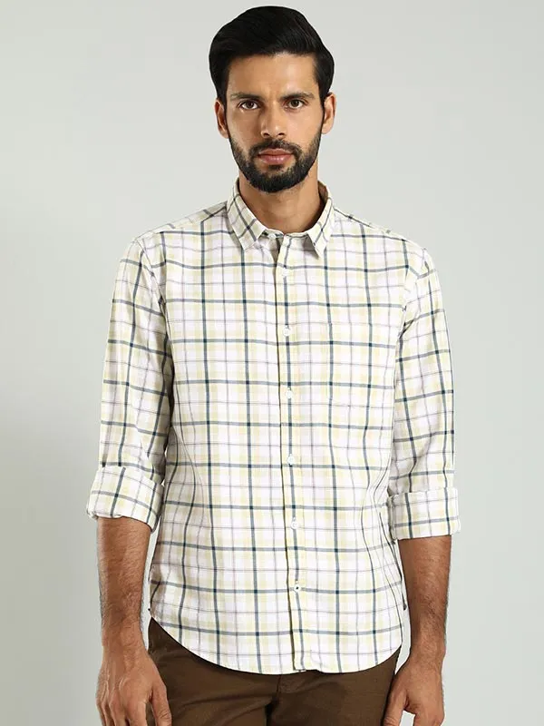 Men Checked Full Sleeve Cotton Shirt