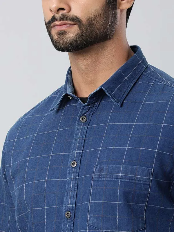 Men Checked Full Sleeve Cotton Shirt